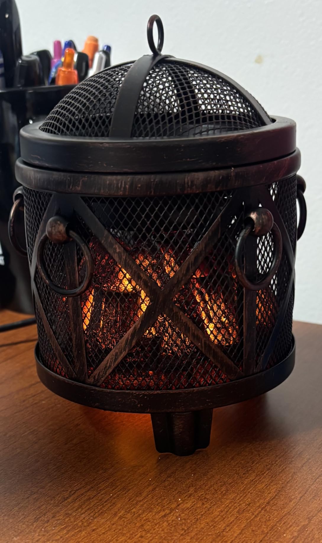 Dicimi Wax Melt Warmer,4-in-1 Electric Wax Melter,Oil Burner,Fireplace Wax Warmers, for Home Office Bedroom Aromatherapy Present and Decorations (Bronze, Fireplace Stove) customer photo 1