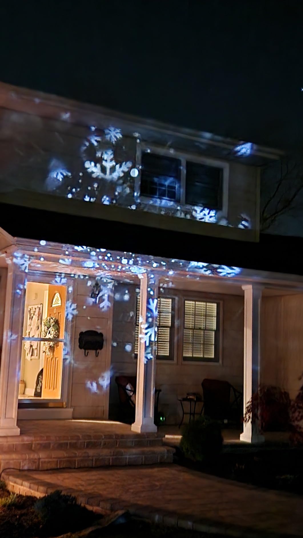 Snowfall Christmas Light Projector Indoor Outdoor Holiday Night Light Projector Rotating Snow Falling Projector Lamp for Halloween Xmas New Year Gift Wedding Garden Landscape Decorative customer photo 1