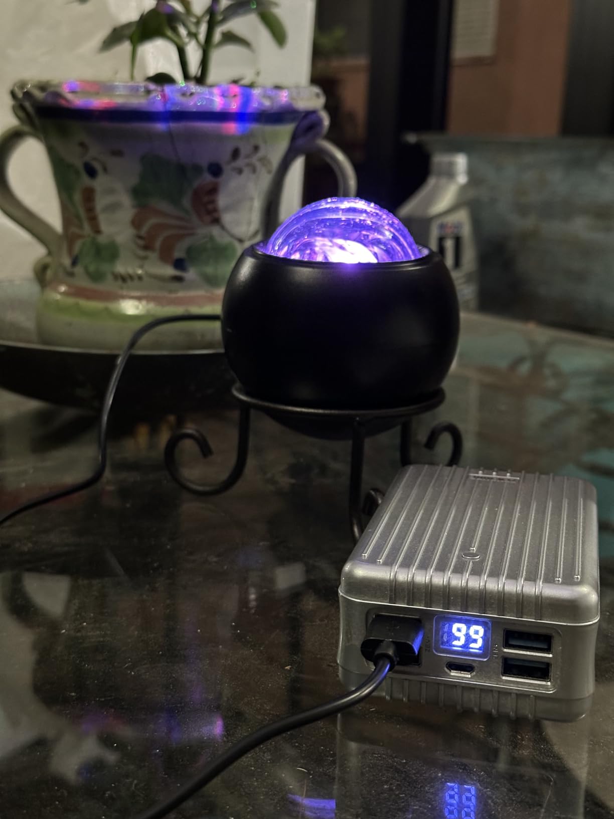 ENOKIK Galaxy Projector, Star Aurora Night Light Bluetooth Speaker, Black | 33 Dynamic Light Effects, 8 Soothing White Noises, Remote Timer, 360° Adjustable Projection Angle, Ideal Gift, Home Decor customer photo 2