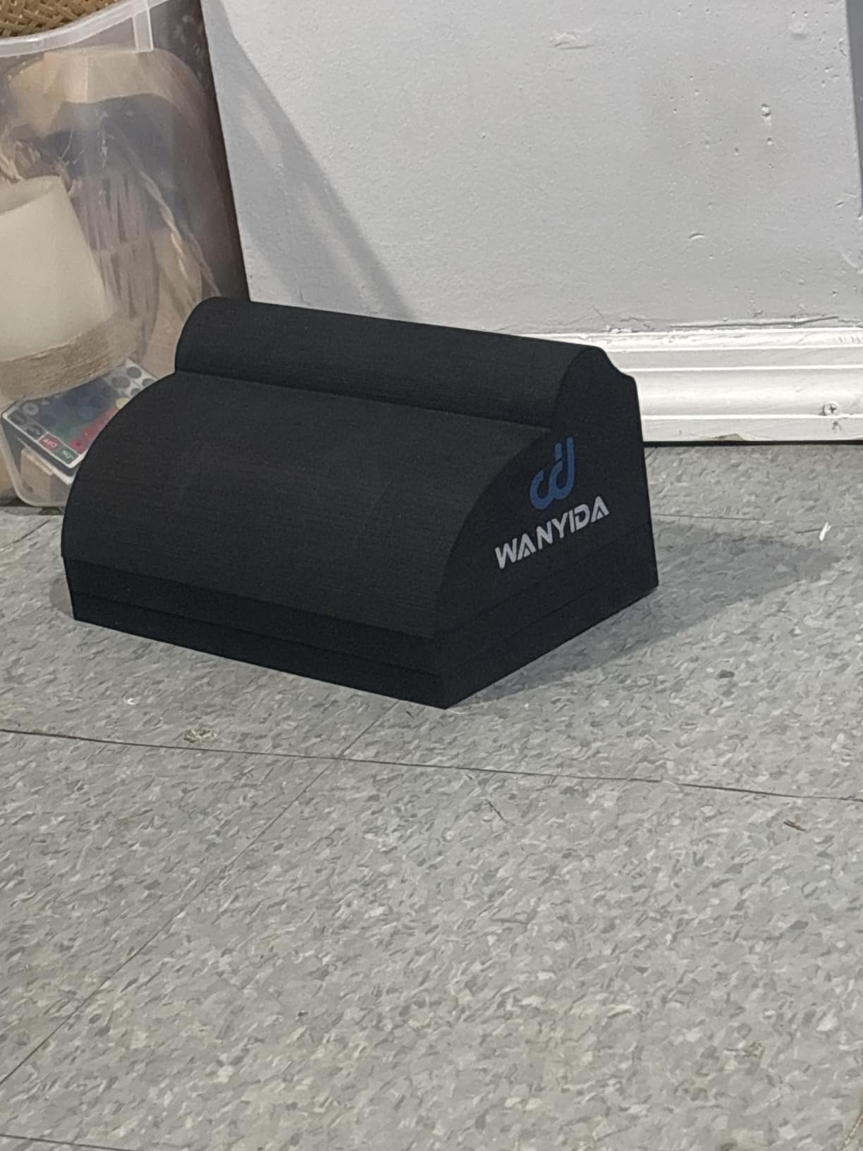 WANYIDA Lumbar Orthotic Traction Roll Device, Lower Back Stretcher for Pain relief, Back Traction for Lumbar Decompression, 3 Height Adjustable Lumbar Stretcher, Chiropractic customer photo 2
