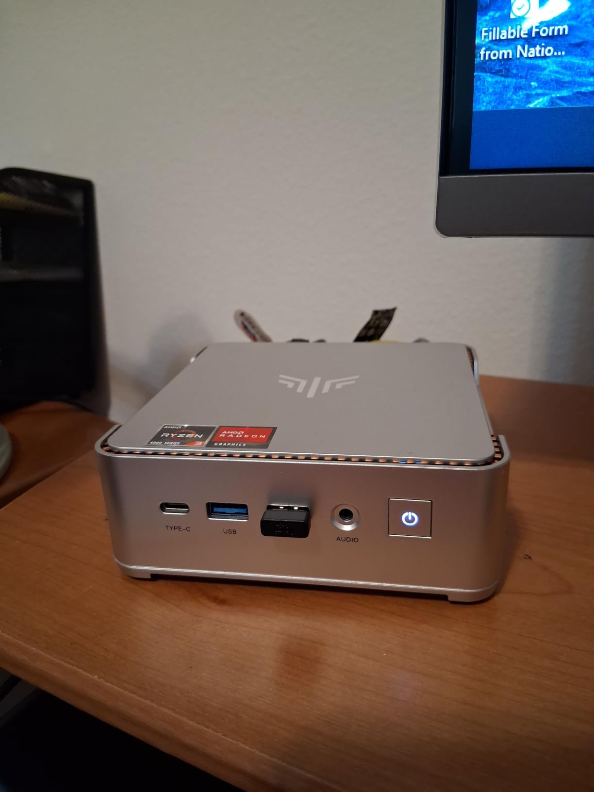 KAMRUI Pinova P2 Mini PC, AMD Ryzen 7330U(4 Cores, 8 Threads, Up to 4.3GHz), 16GB RAM 256GB SSD, Zen3 Architecture 7nm Processor, 8MB L3 Smart Cache Mini Computers,Triple 4K Display Home/Business customer photo 2
