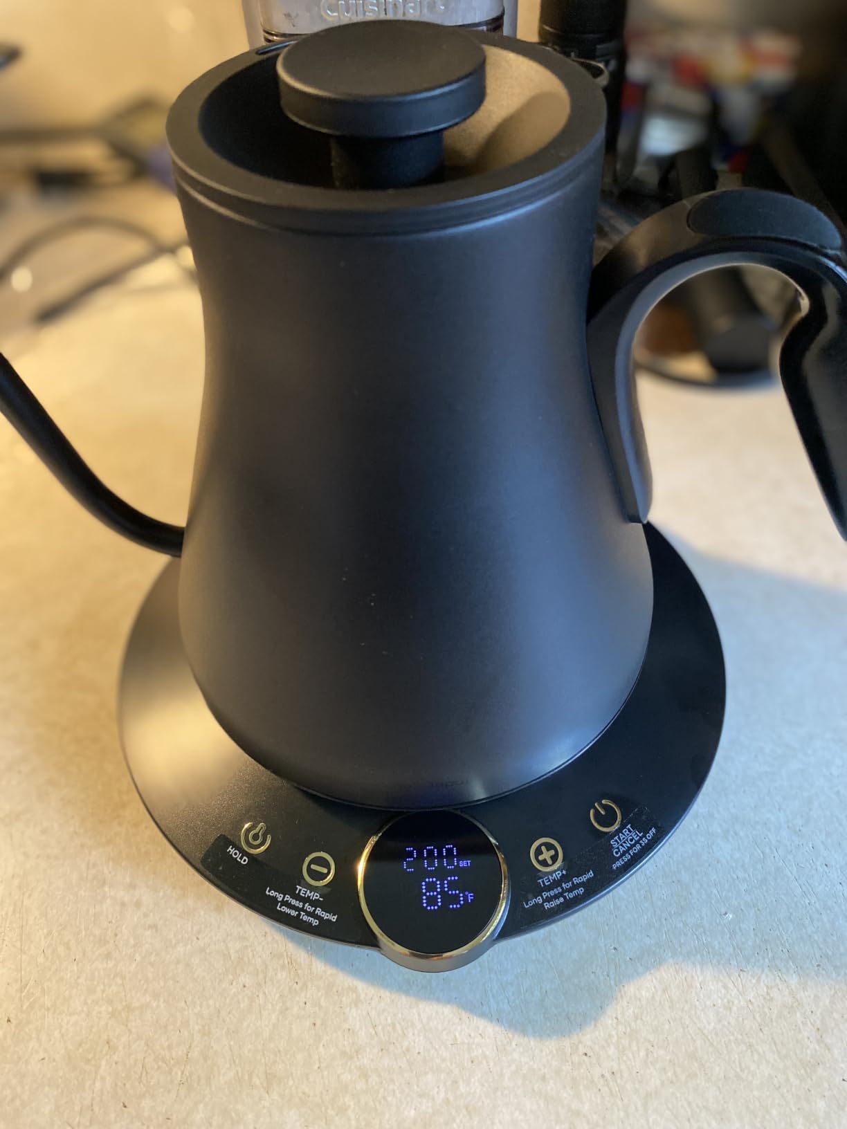 INTASTING Gooseneck Electric Kettle with ±1℉ Temperature Control 0.9 Liter customer photo 2