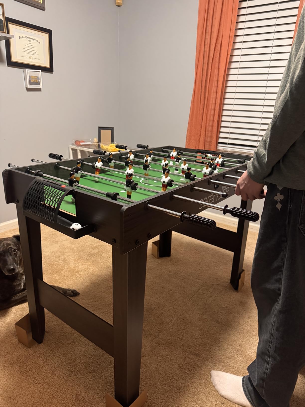 SereneLife Competition Sized Foosball Table, Full Size 48in Portable Soccer with Ball for Home, Arcade Game Room, Board Game for Indoor or Outdoor, Family Game Night, Perfect for Kids and Adults customer photo 2