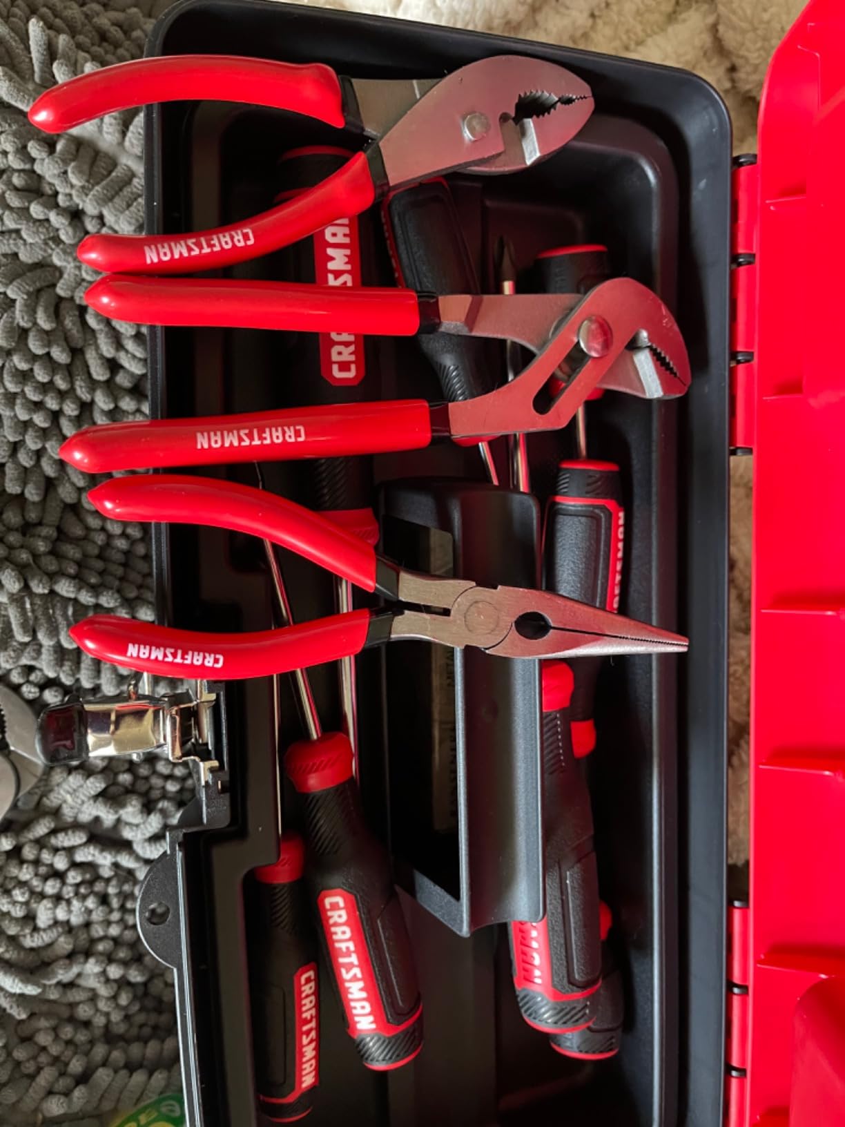 CRAFTSMAN Pliers Set, 3 Piece Set, Long Nose, Slip Joint, 8 Inch Groove (CMHT84103R) customer photo 1
