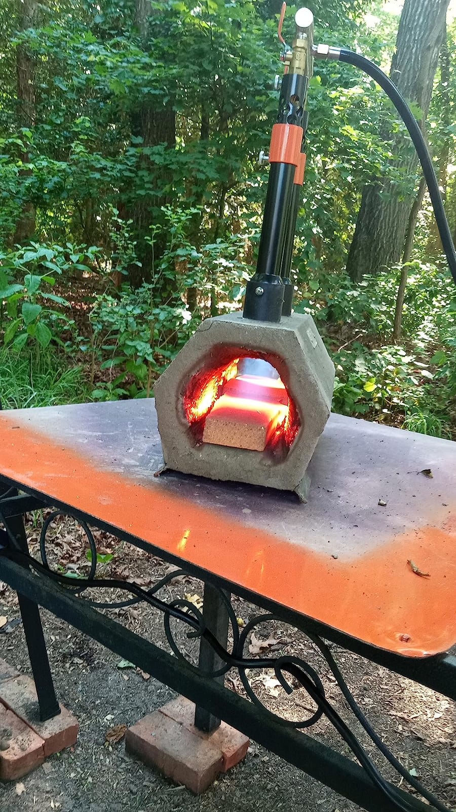 VEVOR Portable Propane Forge, Double Burner Tool and Knife Making, 2600°F customer photo 1