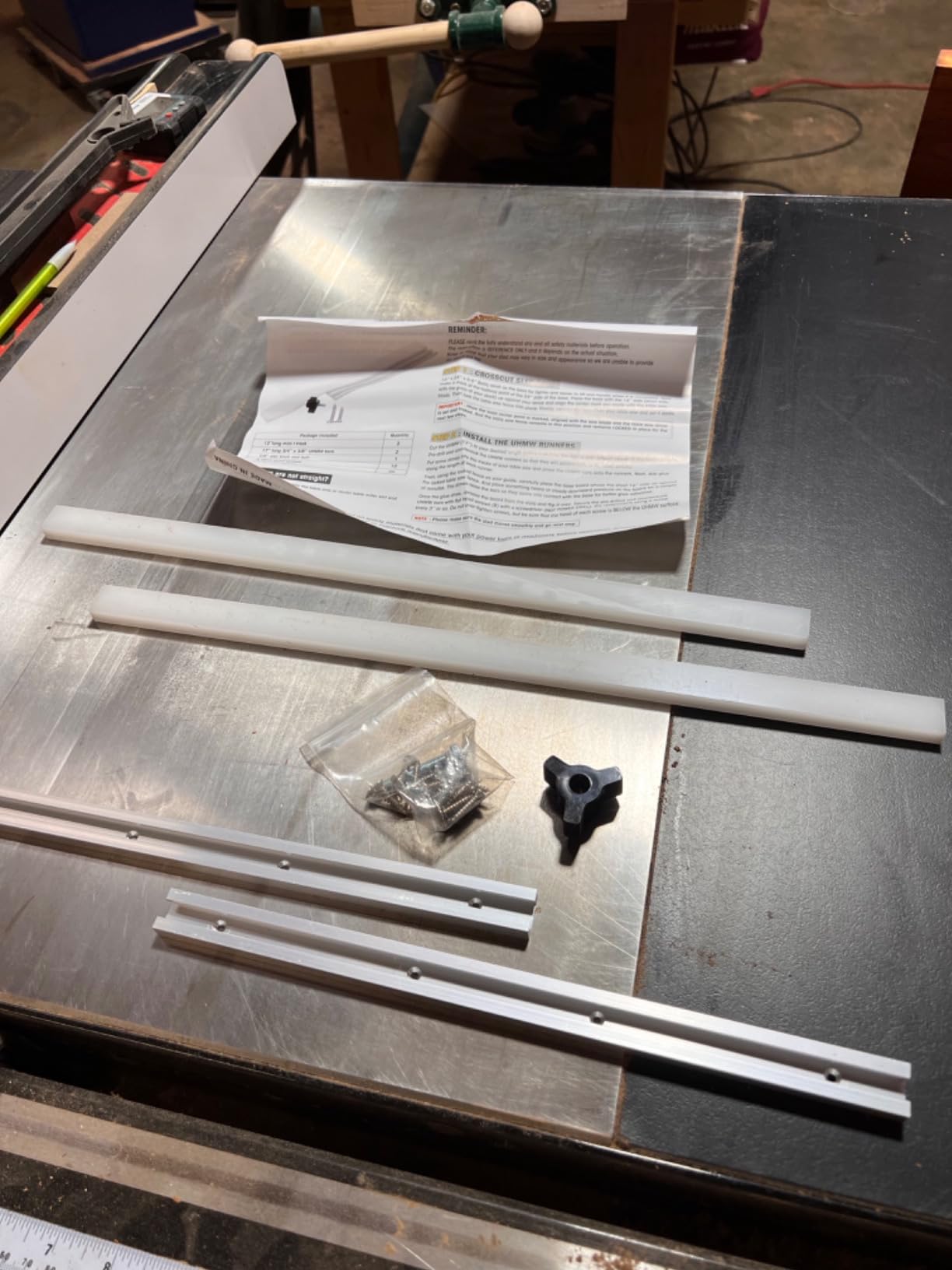 SDSNTE DIY Crosscut Table Saw Sled Kit with Guide Booklet, 1 Pack customer photo 2