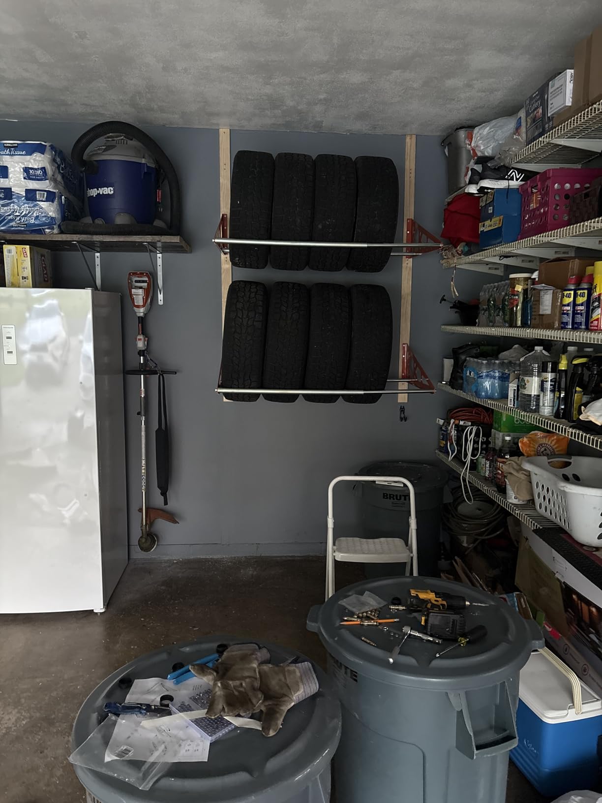 Tire Rack Wall Mount Adjustable 31
