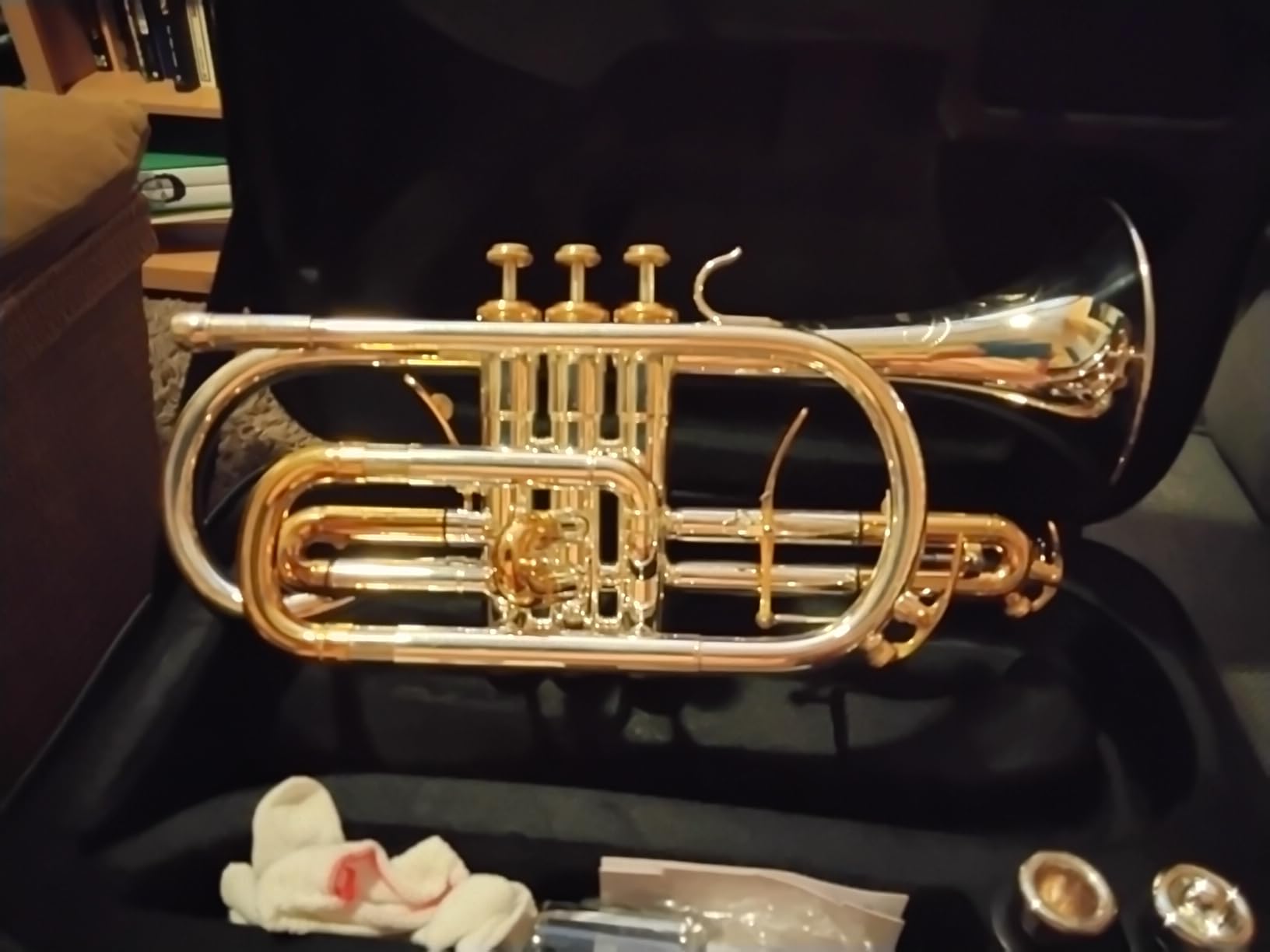 ACR8358S trigger cornet brass instrument cornet silver cornets customer photo 1
