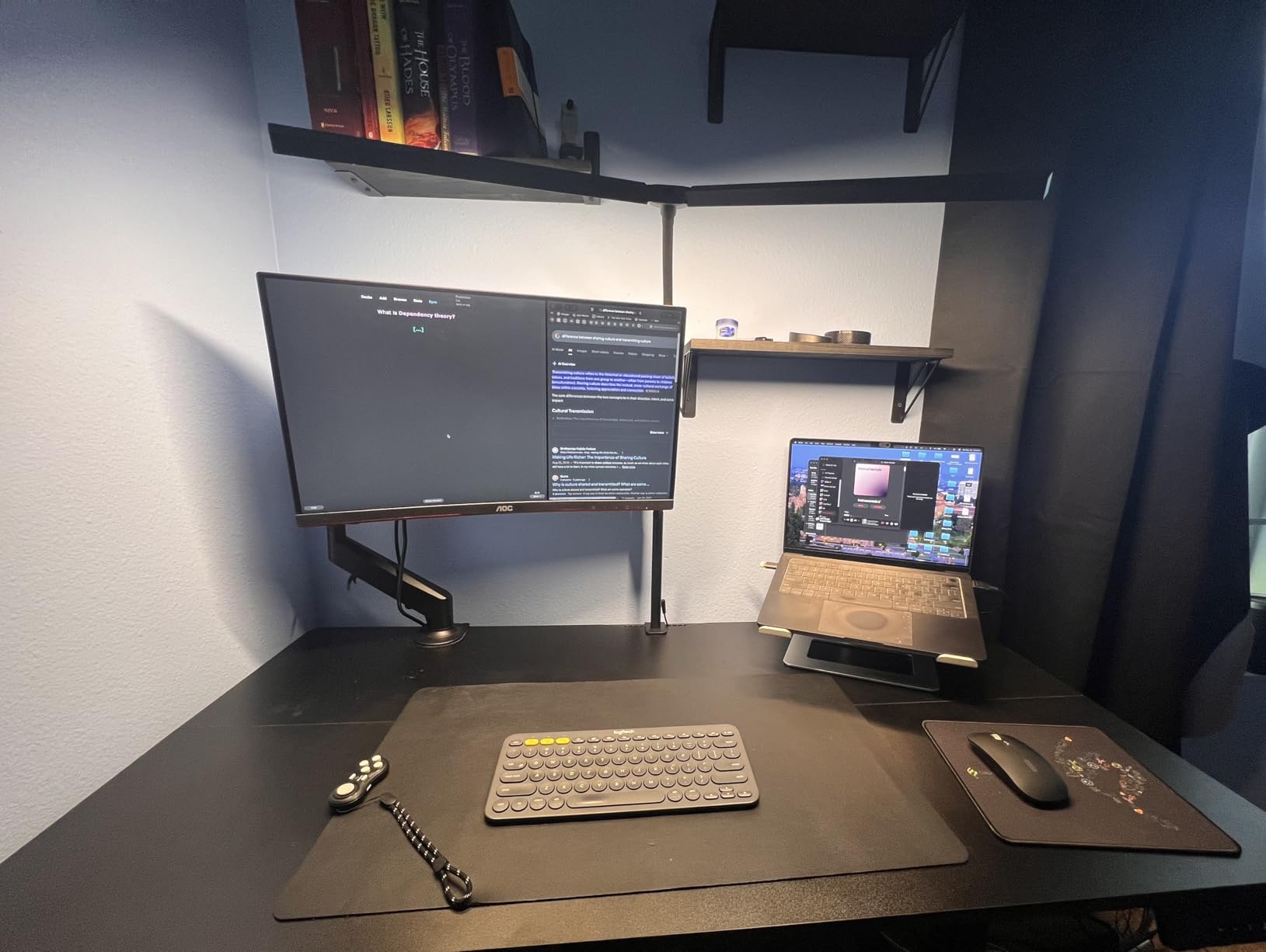 Pzloz Led Desk Lamp for Office Home - Eye Caring Architect lamp with Clamp, Dual Screen Computer Monitor Work Smart Light: 24W 5 Color Flexible Adjustable Lighting Table Lamp for Study Drafting customer photo 2