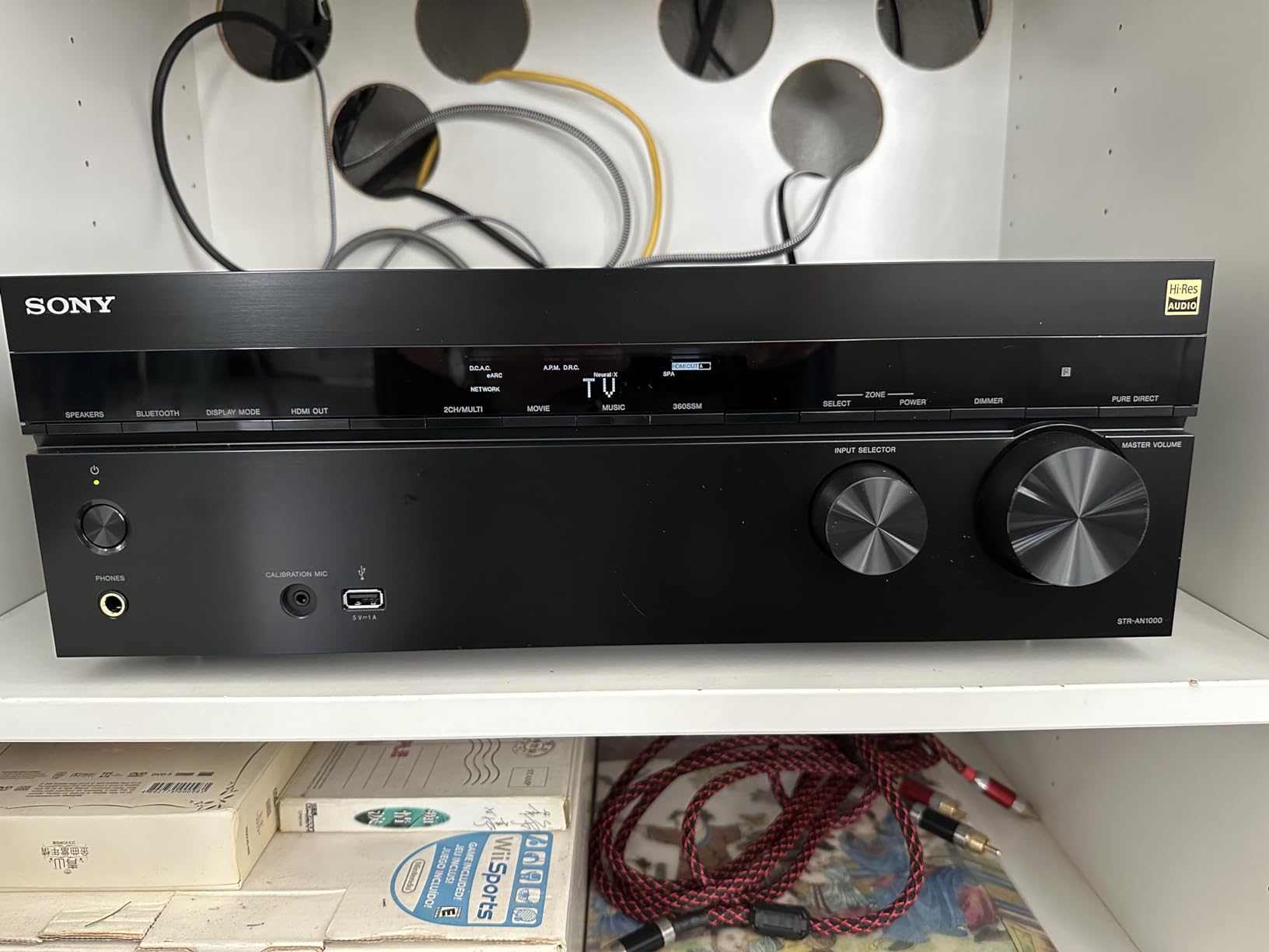 Sony STR-AN1000 7.2ch Home Theater 8K A/V Bluetooth Receiver | Dolby Atmos & DTS:X Surround Sound, WiFi, Google Chromecast, Spotify connect, Apple AirPlay, HDMI 2.1 customer photo 2