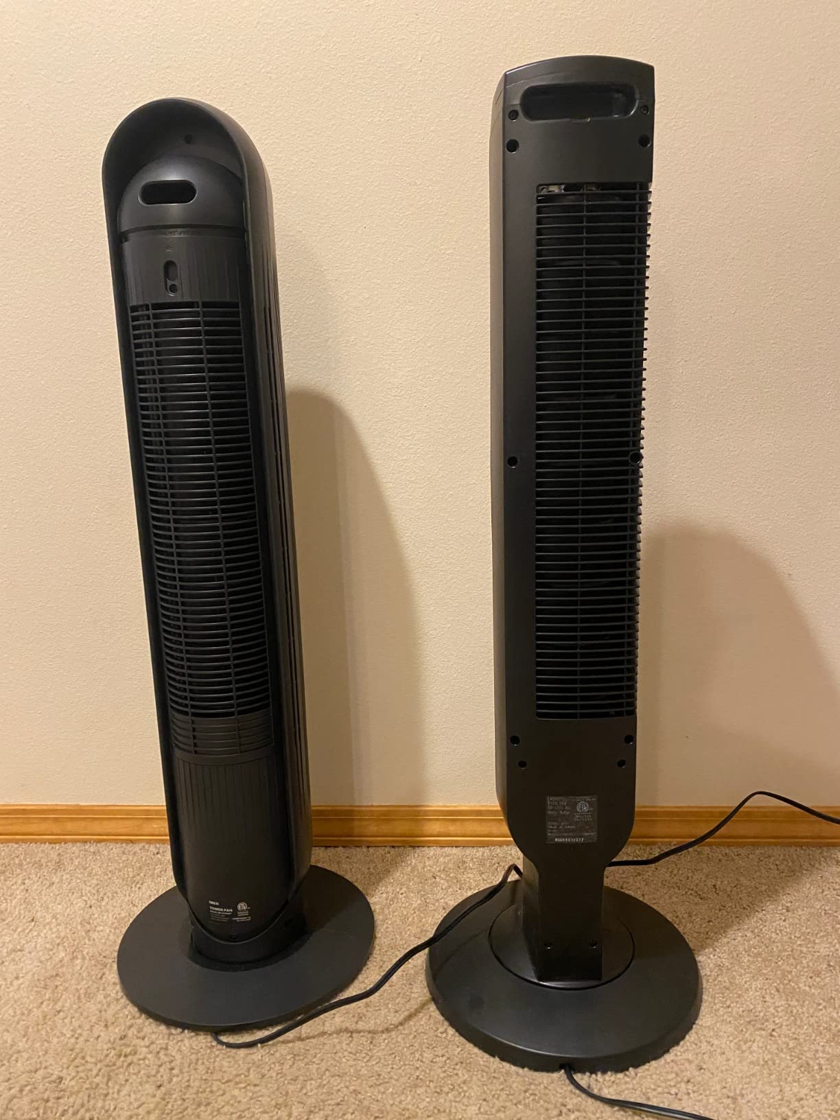 DREO Tower Fan for Bedroom, 28ft/s Velocity, Ultra Quiet Fan, 8 Speeds | 2026 Upgraded DC Motor, 90° Oscillating, 4 Modes Standing Fan, Bladeless Fan for Indoors, Floor Fans with Remote, White customer photo 1