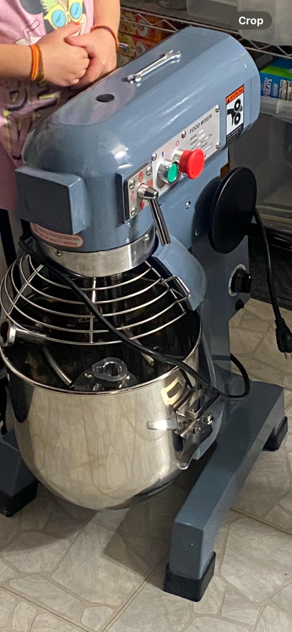 Towallmark Commercial Food Mixer 15QT 600W 110V 3 Speeds Adjustable, Stainless Steel Bowl Stand Mixer With Safety Guard, Premium for Schools Bakeries Restaurants Pizzerias customer photo 2