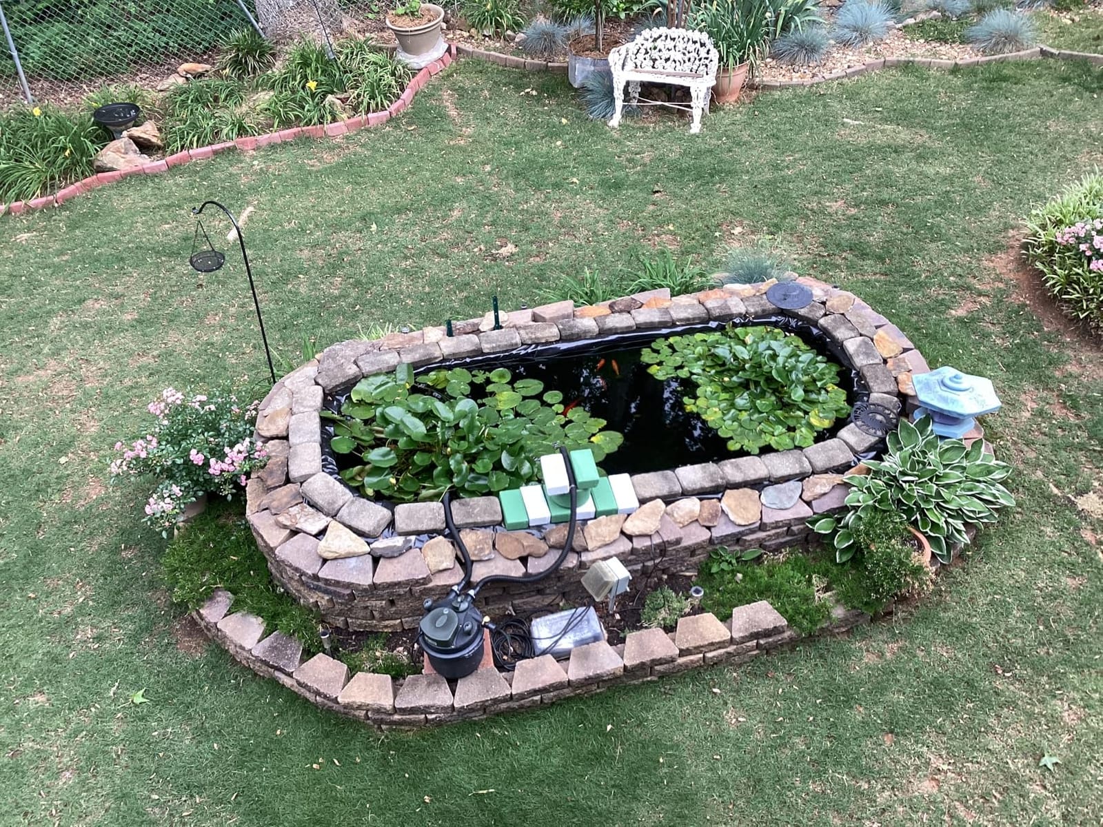 Adroiteet 10 x 15 FT Pond Liner, 20 Mil HDPE Pond Liners for Outdoor Ponds customer photo 1