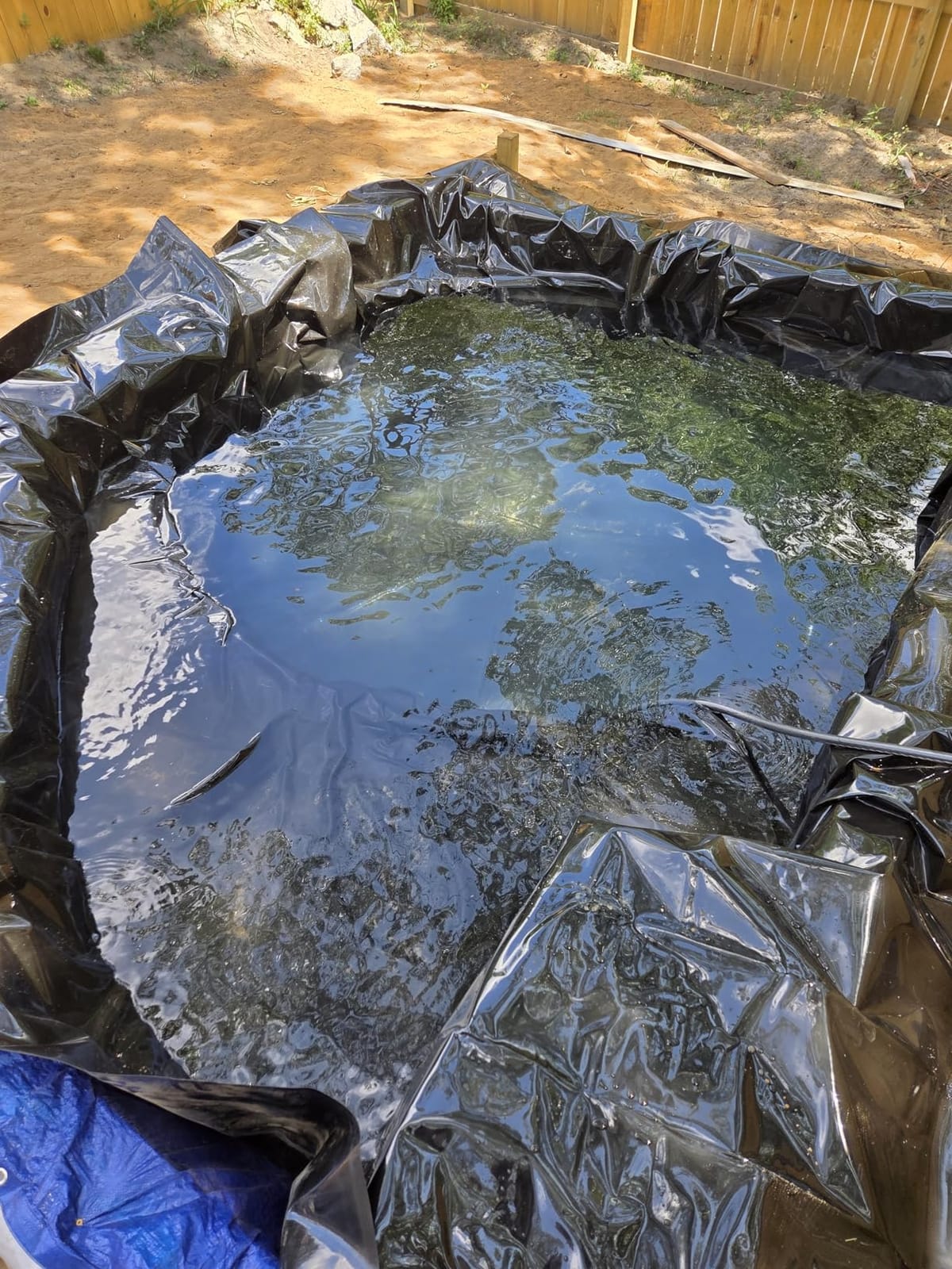 Adroiteet 10 x 15 FT Pond Liner, 20 Mil HDPE Pond Liners for Outdoor Ponds customer photo 2