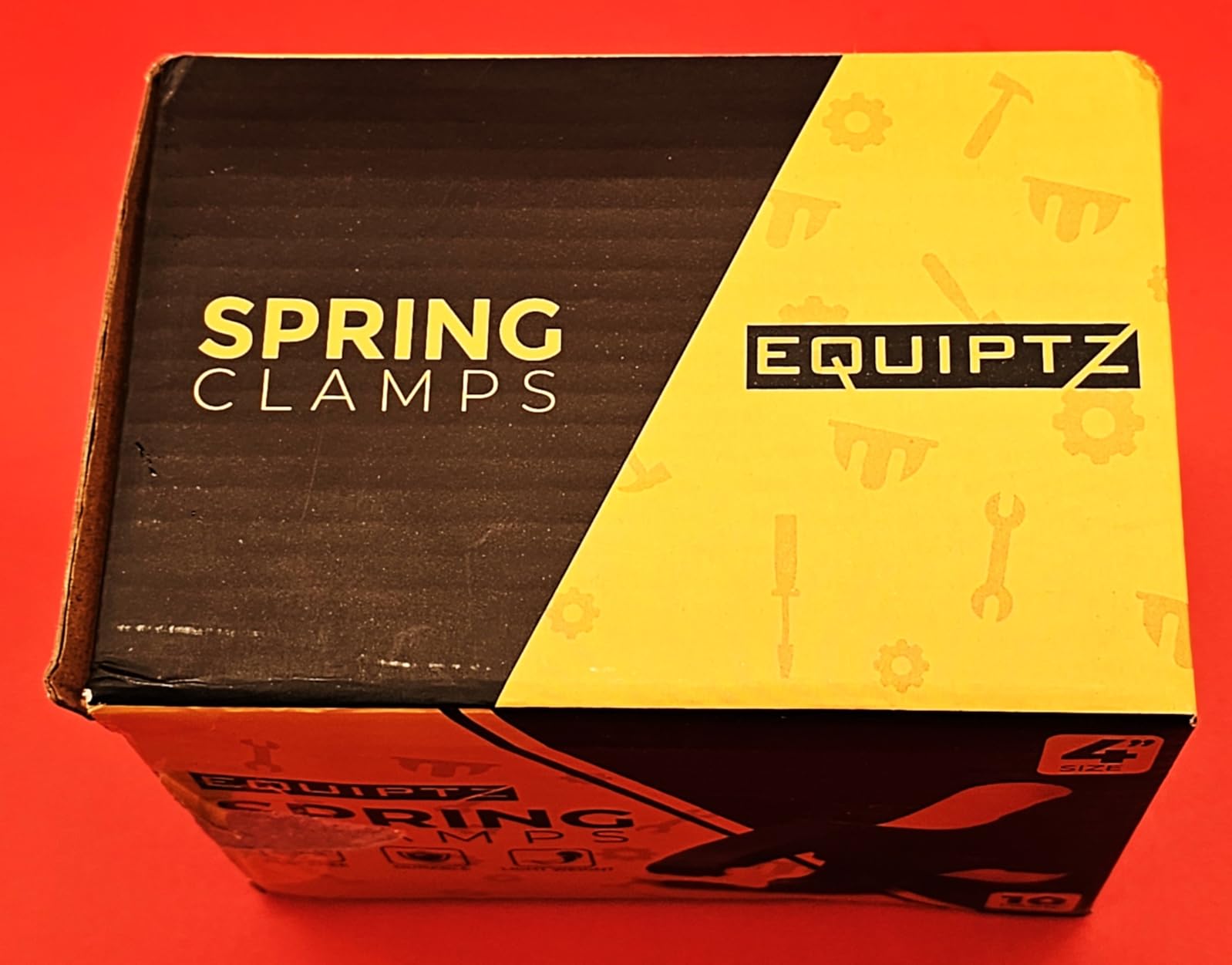 EQUIPTZ Spring Clamps for Woodworking, Crafts, Backdrop and Pool Cover, 20-Pack Spring Clamp Set with 4 Pcs of 6-inch, 6 Pcs of 4-inch & 10 Pcs of 3-inch Clamps, Extra Wide & Non-Detachable Jaw Pads customer photo 2