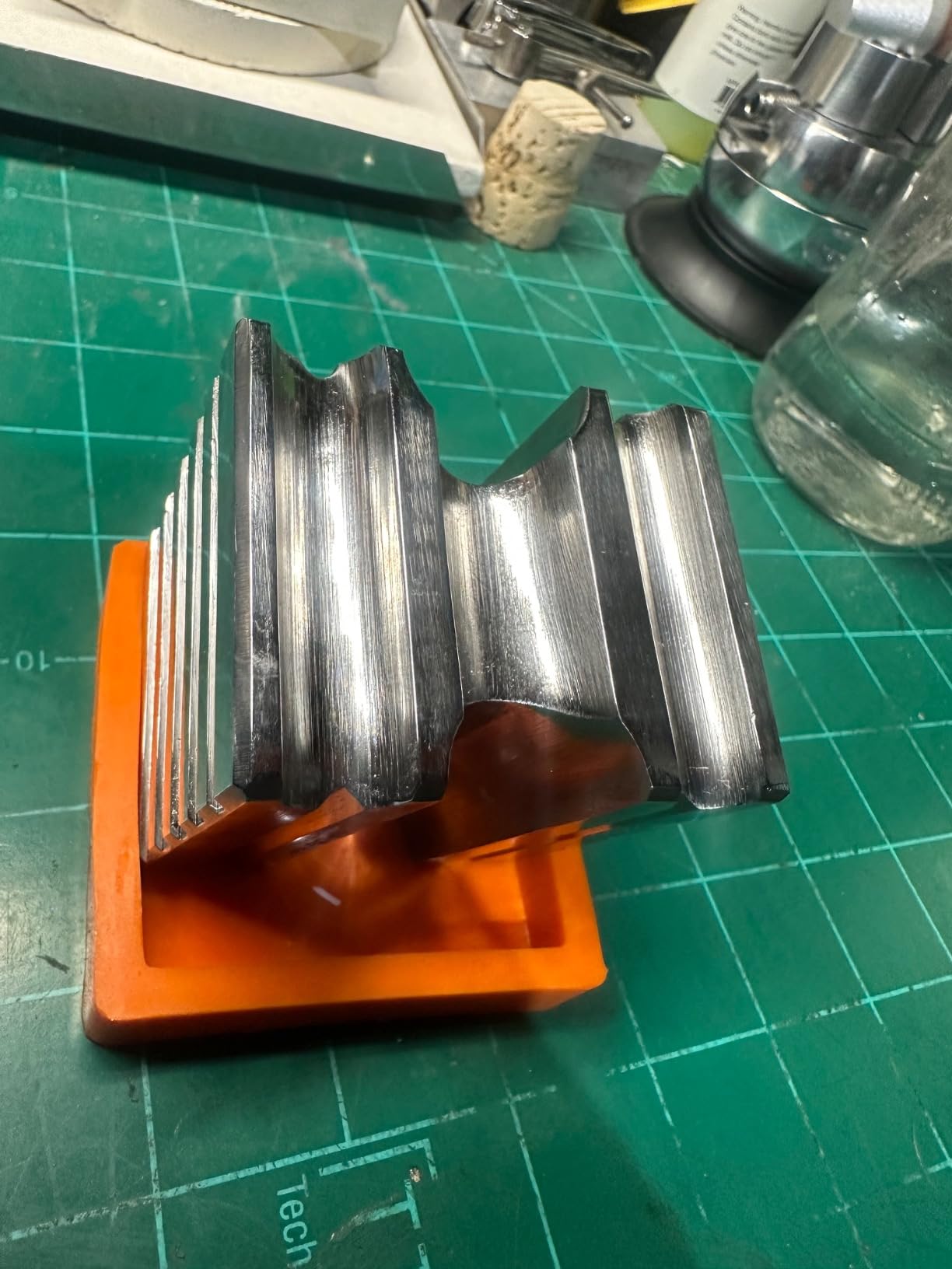 Splenor Tools Steel 2.5” Swage Metal Forming Block - for Jewelry Making - Silversmith - Metalworking - Bench Anvil Tool customer photo 1