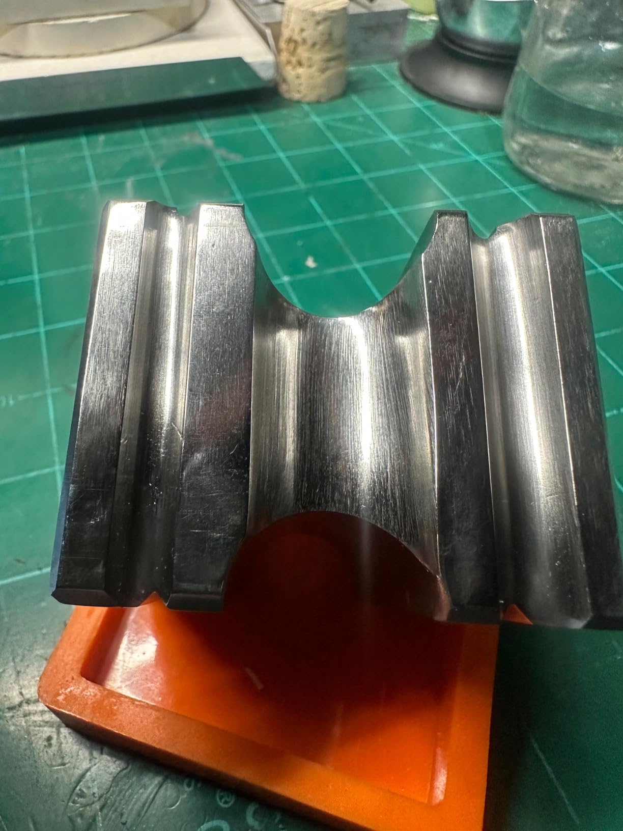 Splenor Tools Steel 2.5” Swage Metal Forming Block - for Jewelry Making - Silversmith - Metalworking - Bench Anvil Tool customer photo 2