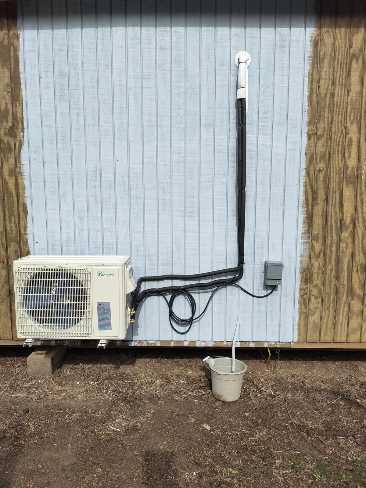 Maotong Mini Split Wall Mounting Bracket for Air Conditioner Heat Pump System Unit 7000-15000 BTU, Heavy Duty Foldable Support Bracket for for Ductless Mini Split, HVAC, Compressor customer photo 1