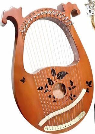 Lyre Harp Mahogany with Tuning Wrench and 16 Metal Spare String Set customer photo 1
