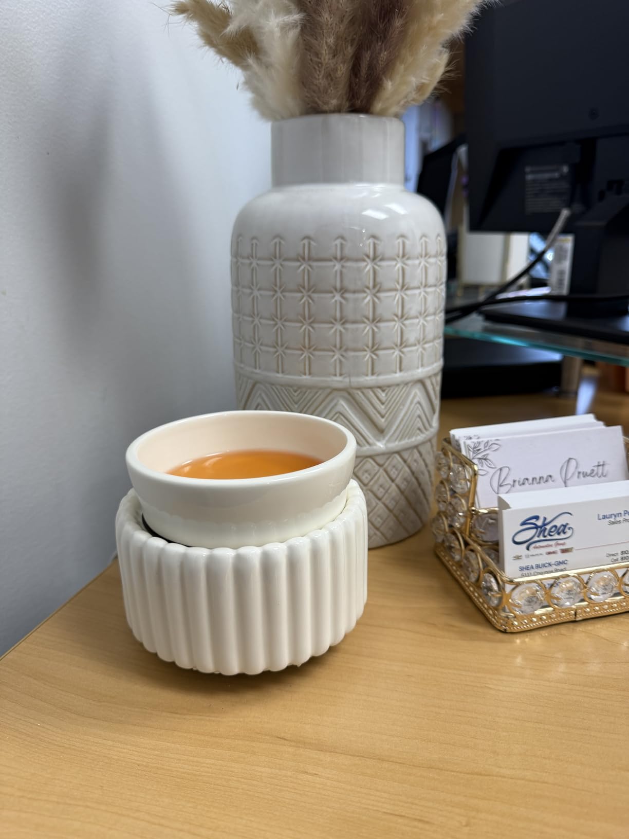 VICTORIA AROMA Ceramic Wax Melt Warmer 3-in-1 Candle Wax Warmer for Scented Wax Melter Electric Fragrance Wax Burner for Home Office Bedroom Gift & Decor… customer photo 1