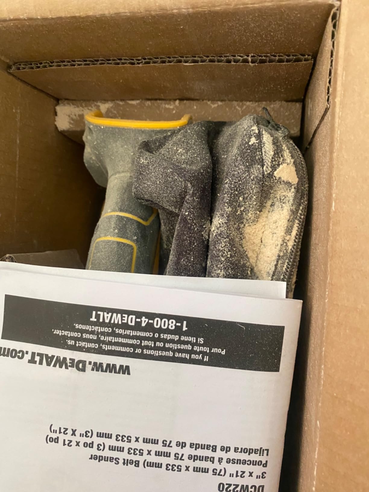 DEWALT 20V MAX* Belt Sander, Cordless, Brushless, Tool Only (DCW220B) customer photo 2