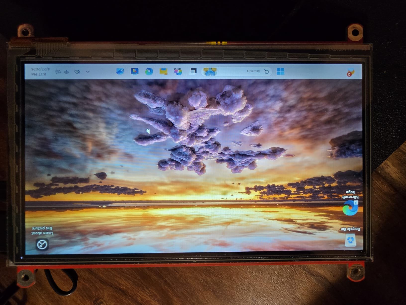 Raspberry Pi Screen 7inch Monitor IPS 1024x600 HDMI Capacitive 7'' Touch Screen Monitors Compatible with 3B+/3/2 B/B+/ Banana Pi Windows10/8.1/8/7 Driver Free 5-Point Raspberry pi Display customer photo 2