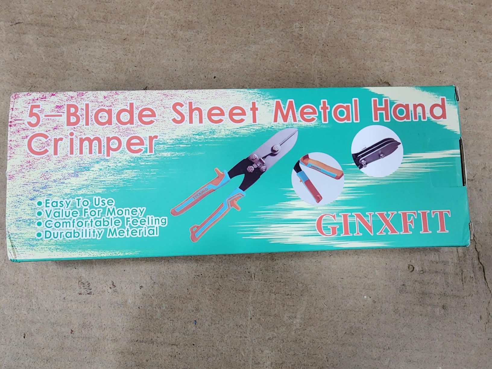 5 Blade Sheet Metal Hand Crimper for HVAC Stove Pipes and Ductwork customer photo 1
