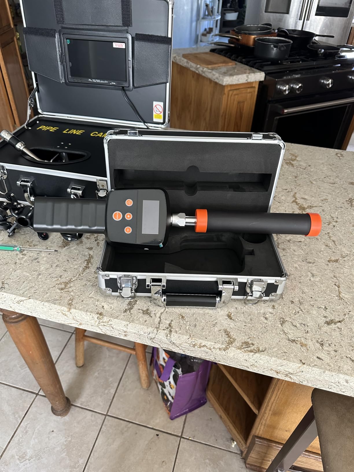 VEVOR Sewer Camera with 512Hz Locator, 131 ft/40 m, 7