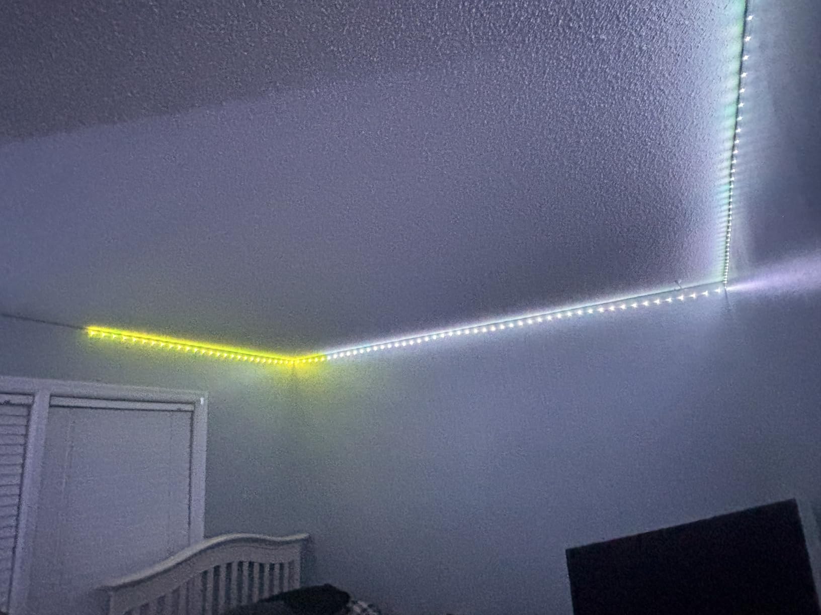 Leeleberd Led Lights for Bedroom 100 ft (2 Rolls of 50ft) Music Sync Color Changing RGB Led Strip Lights with Remote App Control Bluetooth Led Strip, Lights for Room Home Kitchen Party Decor customer photo 2