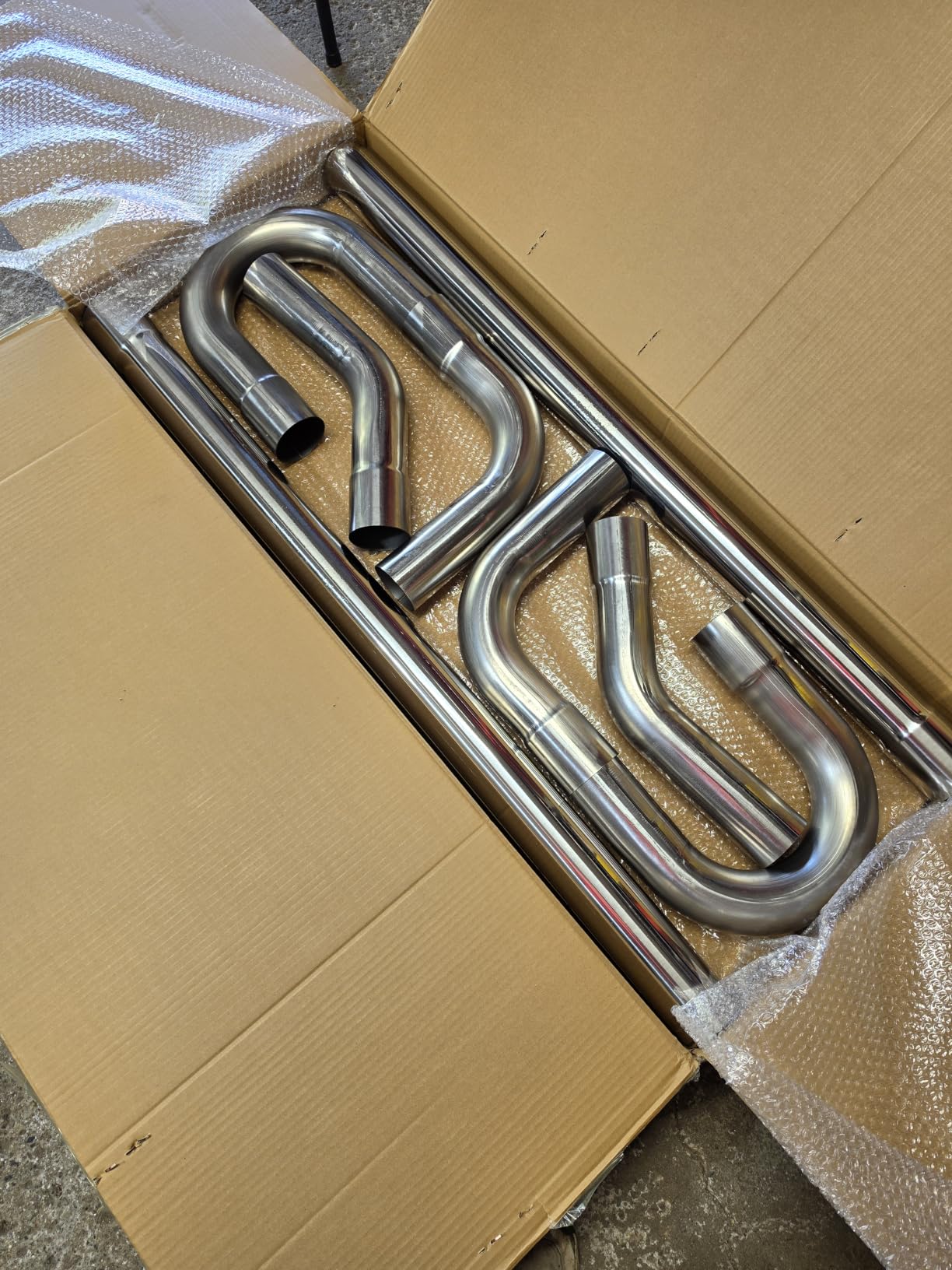 3 Inch T304 Stainless Steel Exhaust Pipe Kit, 3'' OD, 16PCS customer photo 1