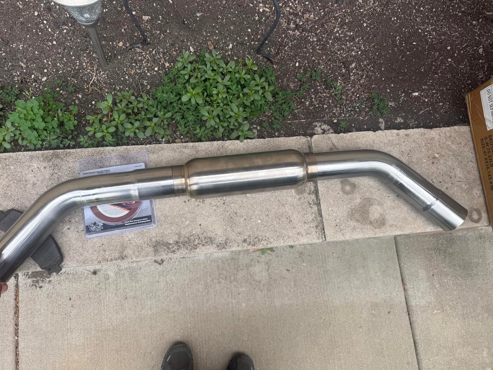 3 Inch T304 Stainless Steel Exhaust Pipe Kit, 3'' OD, 16PCS customer photo 2