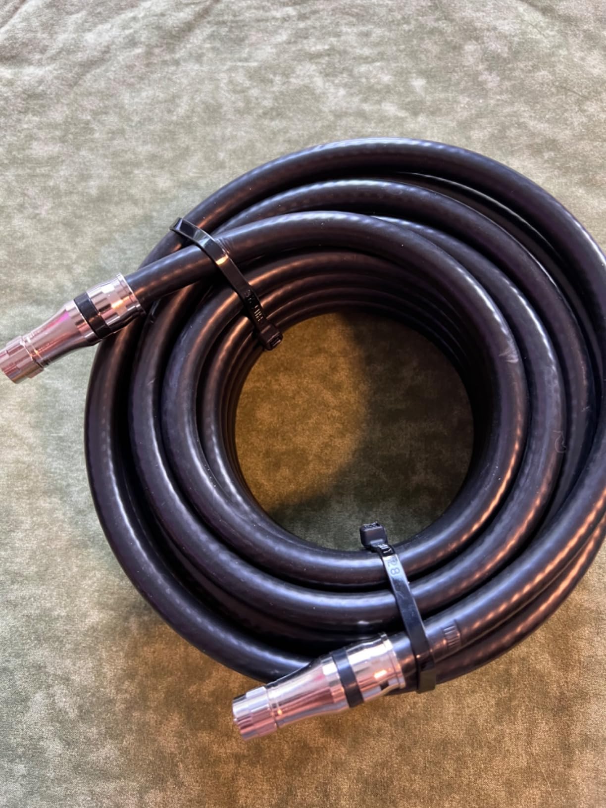 MOOKEERF RG11 Coaxial Cable 75ft, Low Loss 14AWG RG11 Coax Cable 75ohm with F Type Connector High Definition for CATV, Satellite Dish, VHF/UHF, Radio, TV Antennas customer photo 1