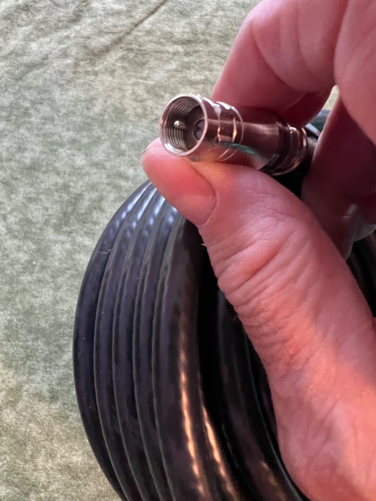 MOOKEERF RG11 Coaxial Cable 75ft, Low Loss 14AWG RG11 Coax Cable 75ohm with F Type Connector High Definition for CATV, Satellite Dish, VHF/UHF, Radio, TV Antennas customer photo 2