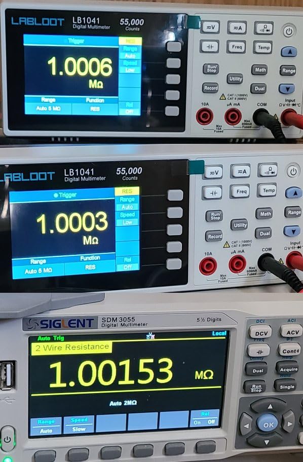 LB1041 Bench Digital Multimeter 55000 Counts DC/AC Voltmeter Ammeter HZ Temp Diode Continuity Tester Desktop Multimeters customer photo 1