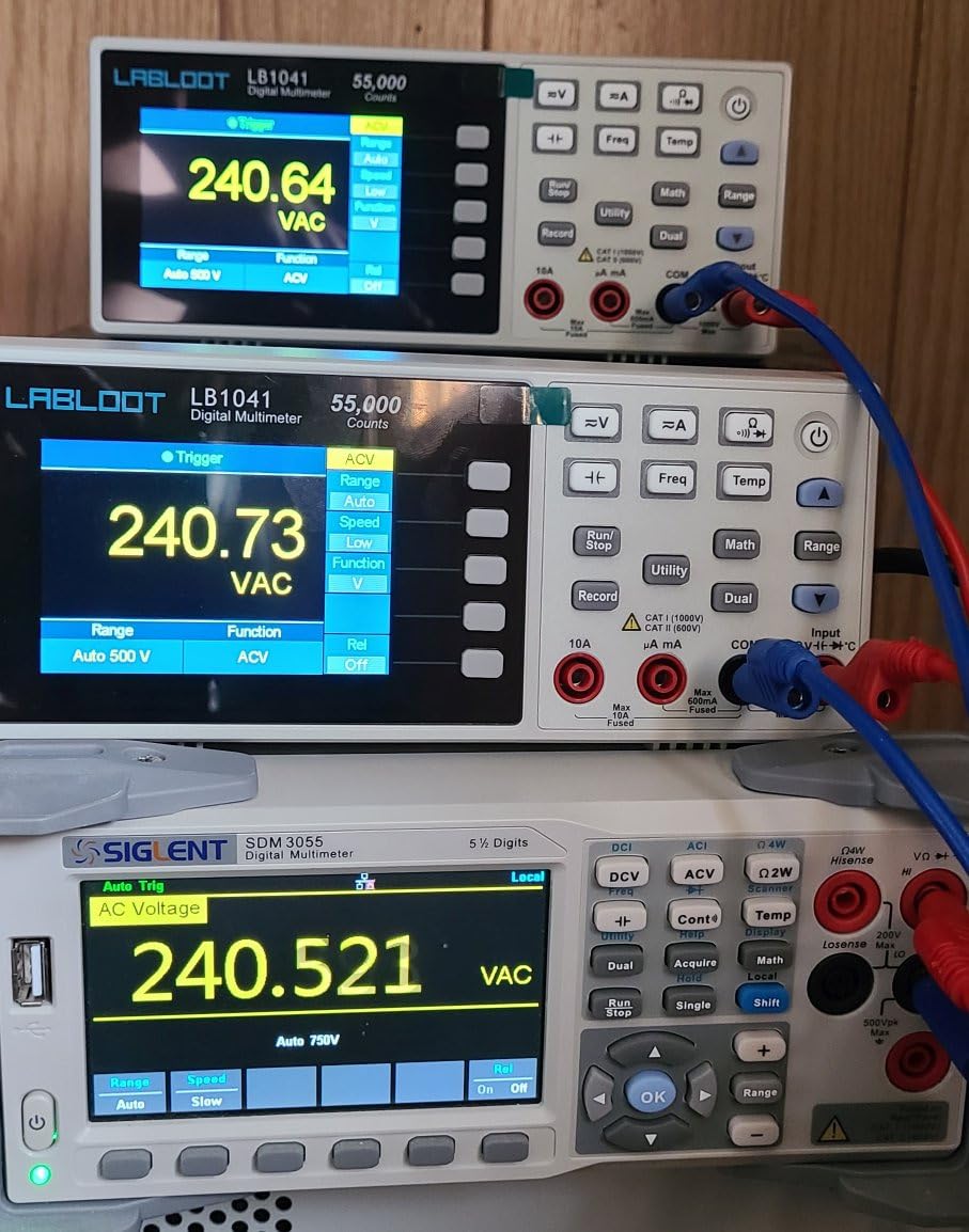 LB1041 Bench Digital Multimeter 55000 Counts DC/AC Voltmeter Ammeter HZ Temp Diode Continuity Tester Desktop Multimeters customer photo 2
