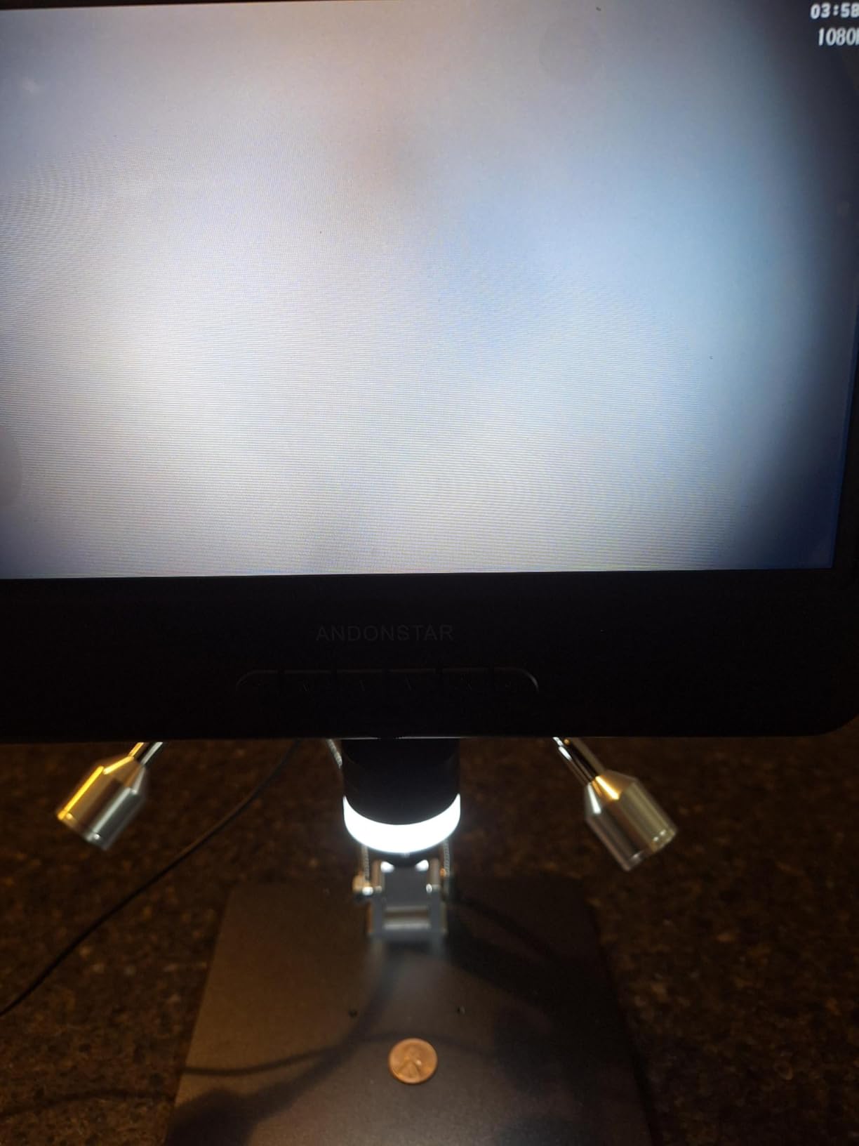 Andonstar AD210 10.1 Inch LCD Digital Microscope for Soldering, Coin customer photo 2