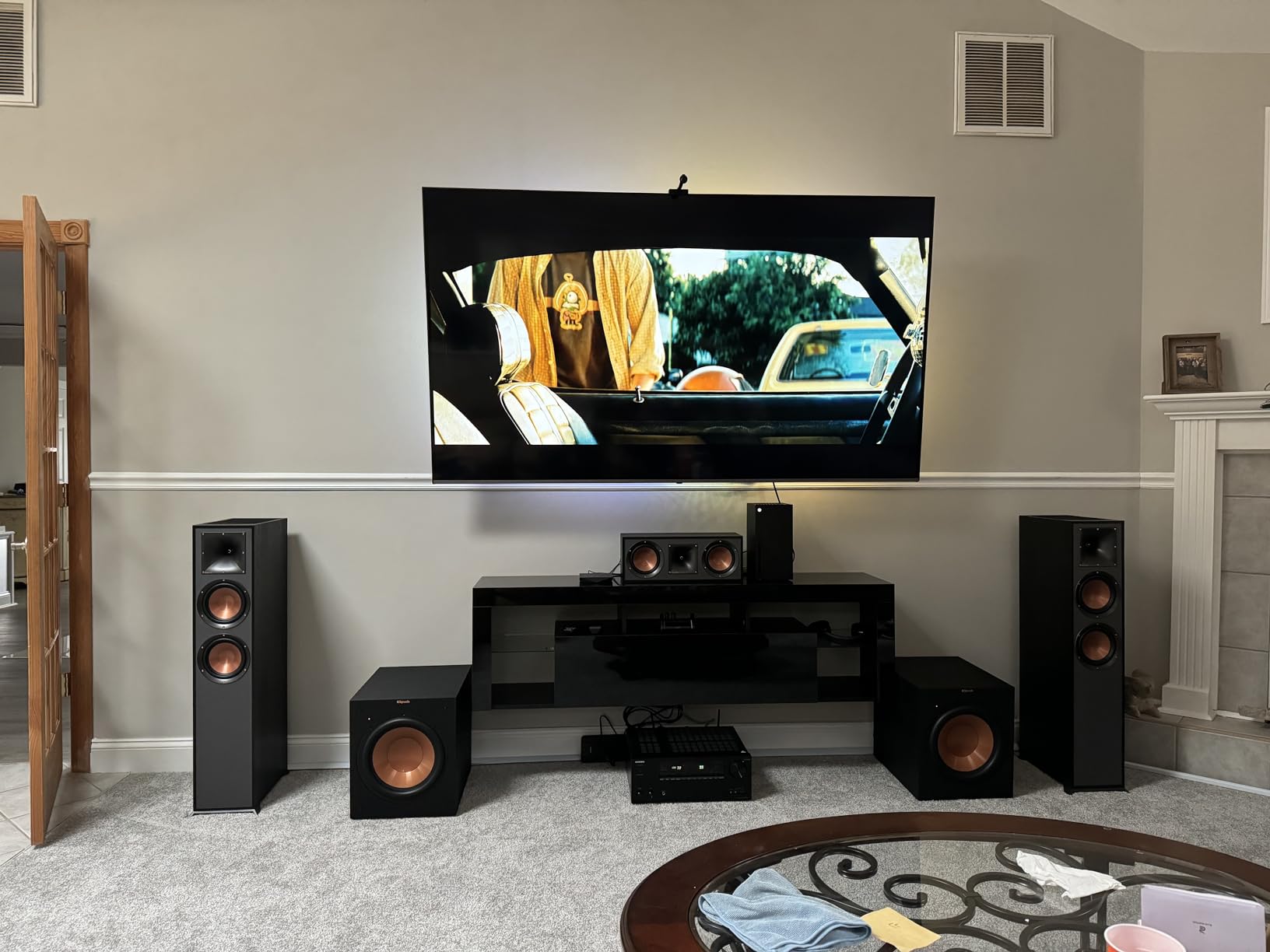 Klipsch Reference Home Theater Pack R-625FA R-52C R-41M 2 Subs Receiver customer photo 1