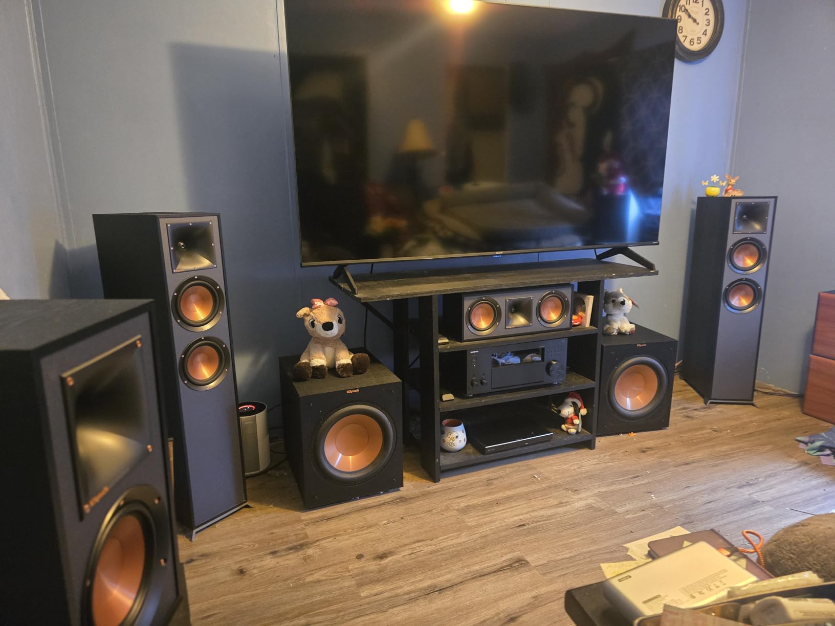 Klipsch Reference Home Theater Pack R-625FA R-52C R-41M 2 Subs Receiver customer photo 2