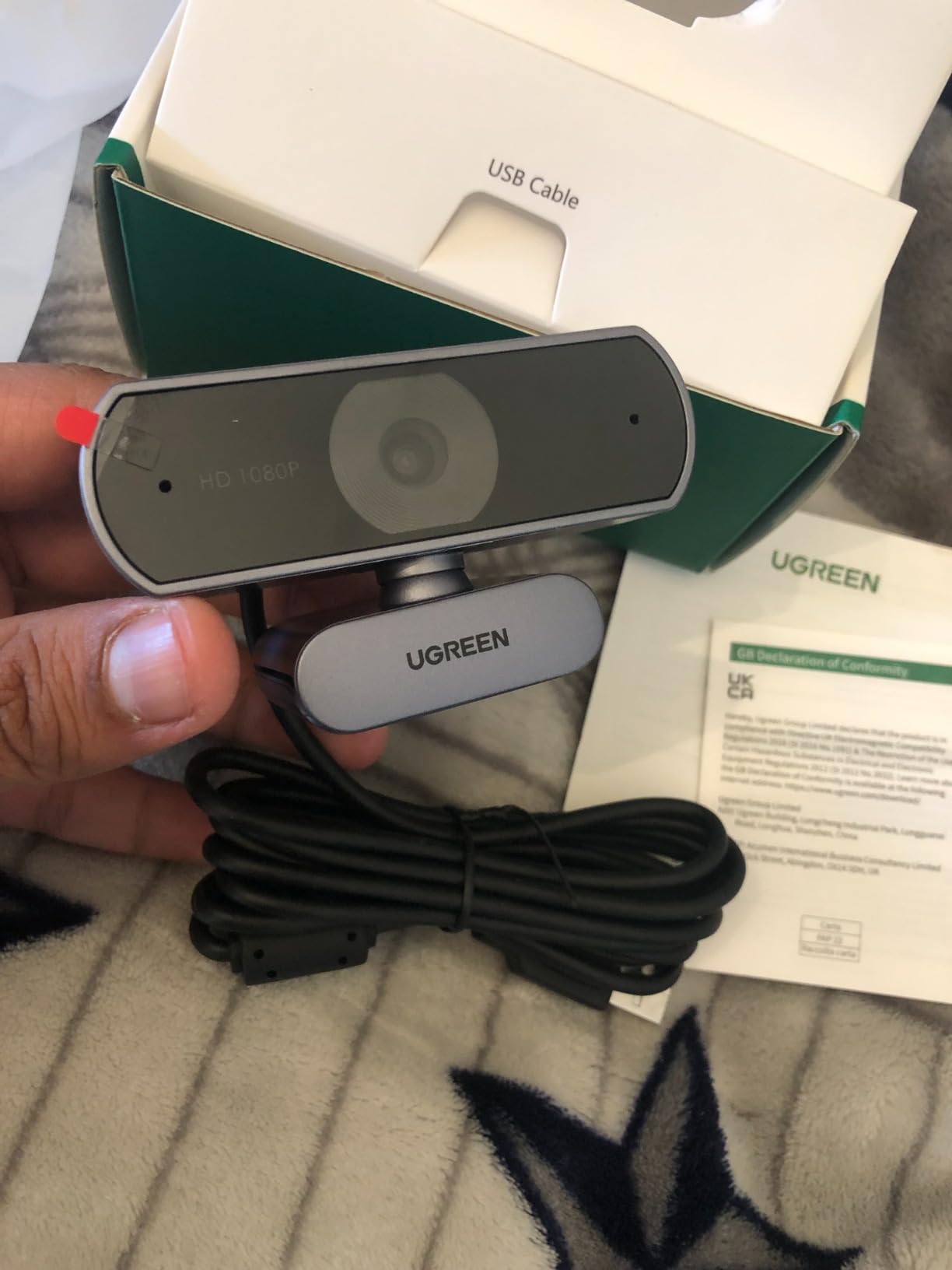 UGREEN Webcam for PC Ultra HD 1080P Computer Webcam with Microphone, PC Camera with Privacy Cover, USB Web Camera for Streaming, Conference, Video Calling, Zoom, Teams, FaceTime customer photo 1