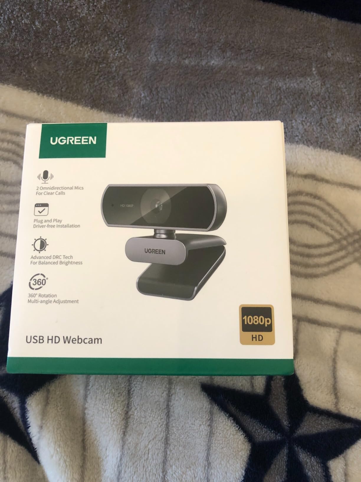 UGREEN Webcam for PC Ultra HD 1080P Computer Webcam with Microphone, PC Camera with Privacy Cover, USB Web Camera for Streaming, Conference, Video Calling, Zoom, Teams, FaceTime customer photo 2