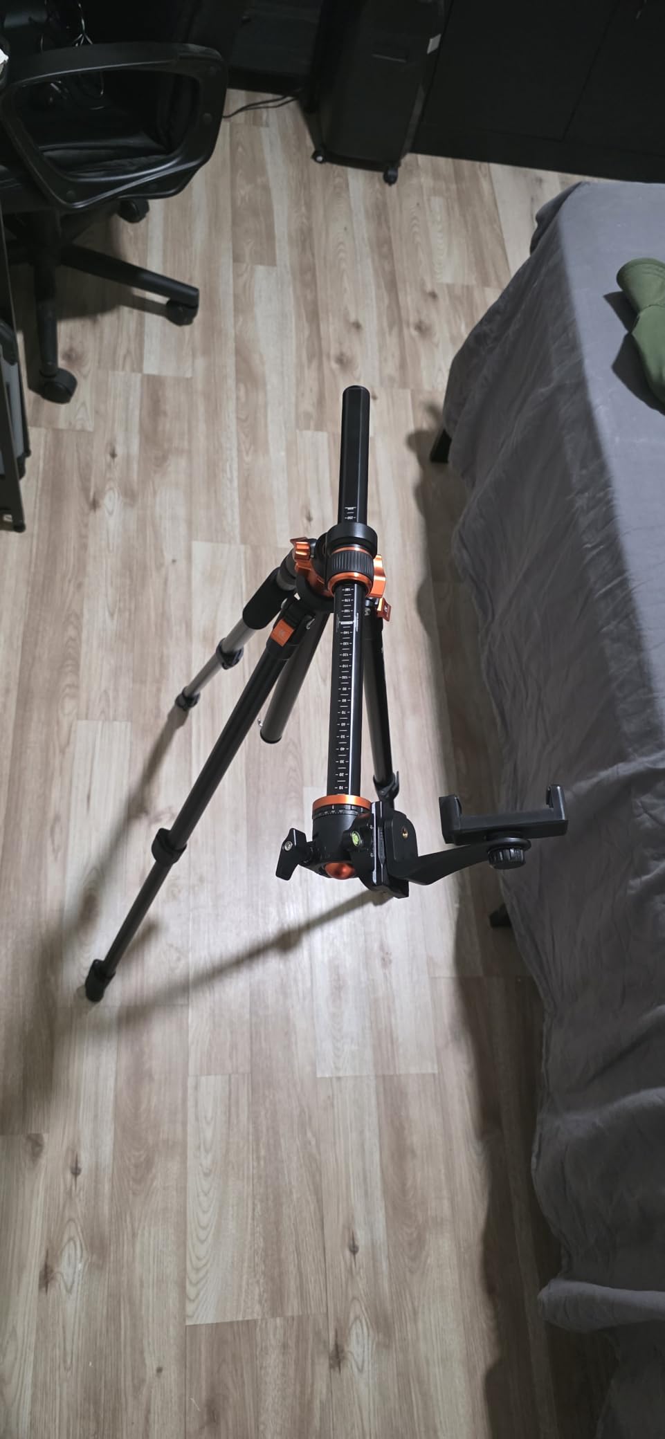 K&F CONCEPT 90''/230cm Ultra High Horizontal Overhead Camera Tripod | Metal Ball Head, 10KG Load Capacity, Detachable Monopod, Flexible Shooting DSLR Travel Video Tripods T254A7+BH-28L customer photo 2