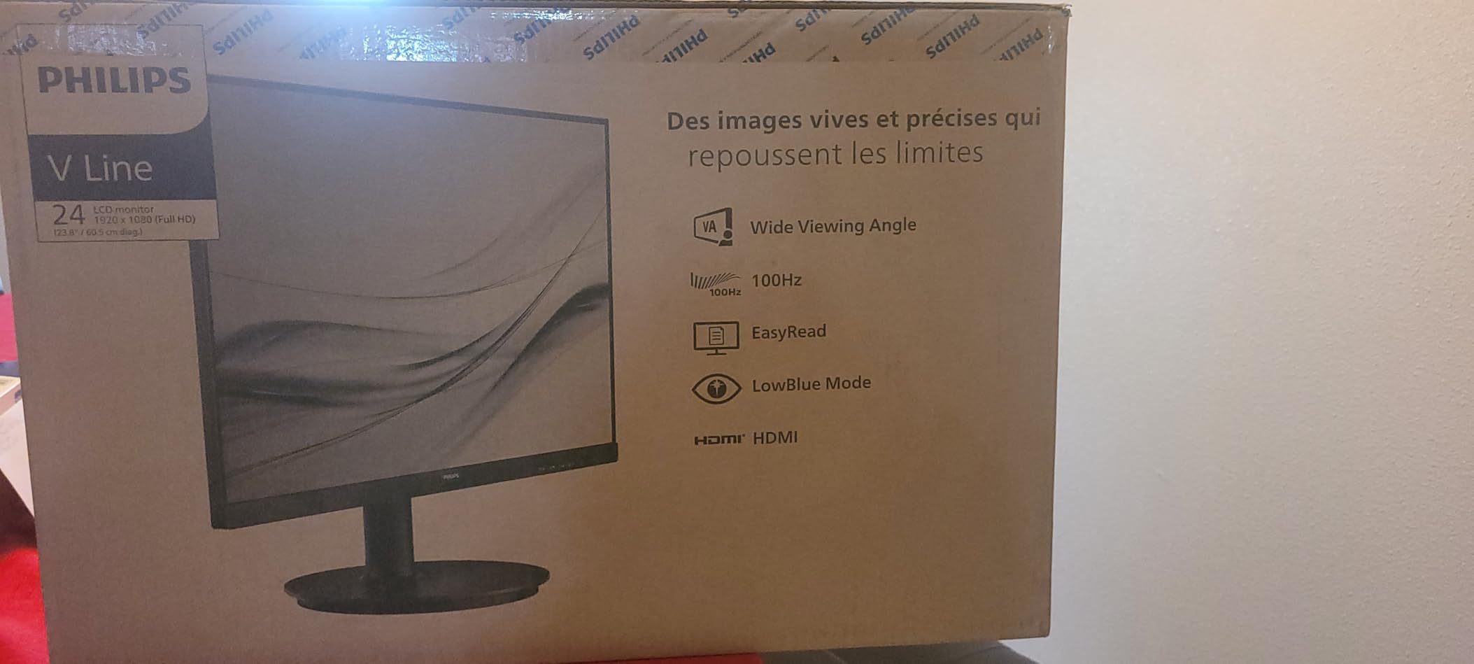 Philips 24 Inch Computer Monitor FHD 100Hz VA VESA Flicker-Free, 241V8LB | 1920x1080 LED Monitor, 4ms GtG, Adaptive Sync, HDMI 1.4, Tilt Adjust, Low Blue Light, 4yr Advance Replacement Warranty customer photo 2