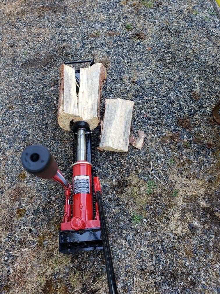BIG RED Cordless Manual Hydraulic Beam Log Splitter: Manual Wood Splitter customer photo 1