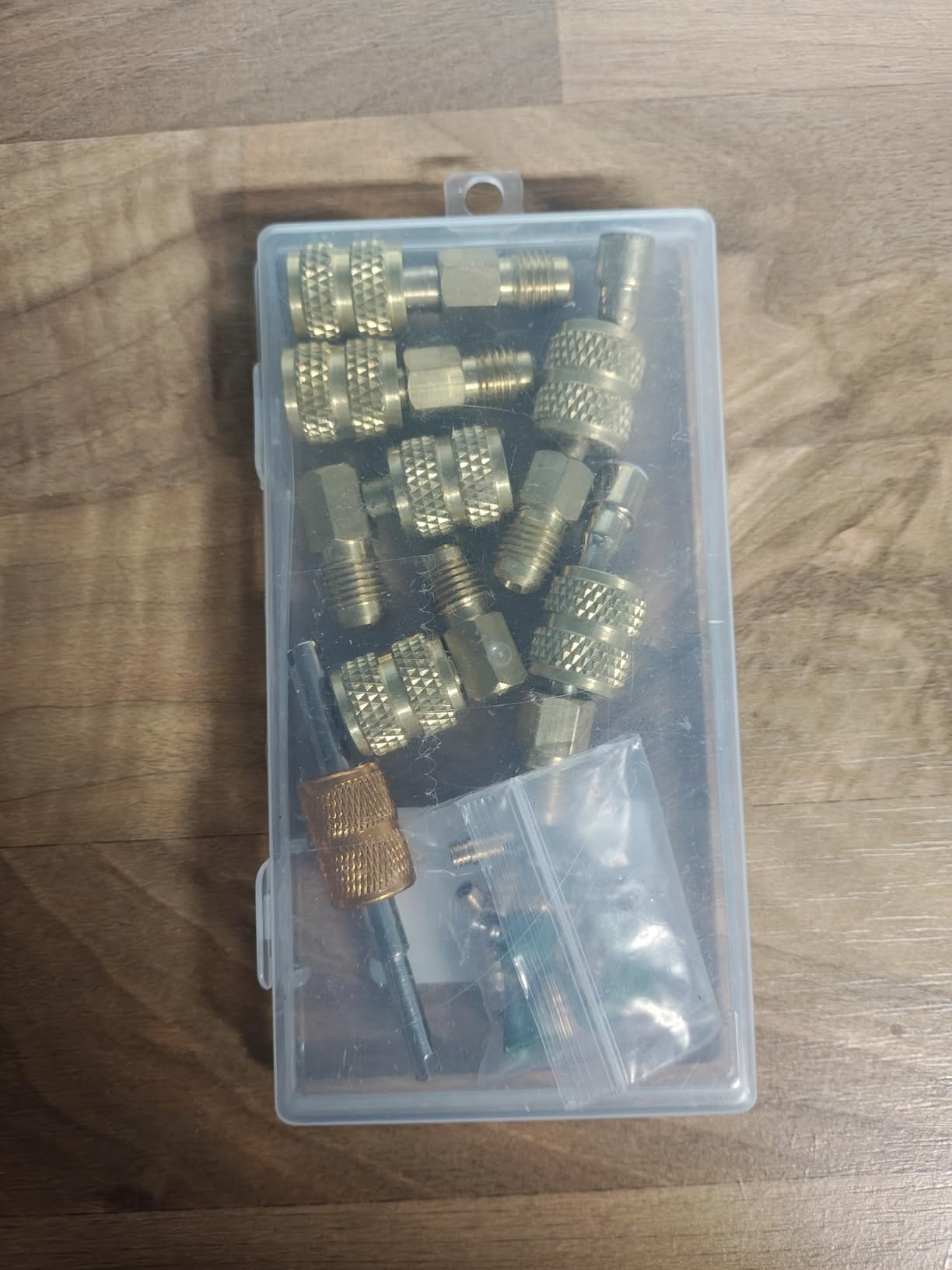 R410A Adapter Kit, Mini Split Adapter 5/16 to 1/4 Coupler R410A Refrigerant Hose Adapter Connector Valve Core Remover, Mini Split Vacuum Pump Kit 410A Refrigerant for R410A Mini Split Air Conditioner customer photo 1