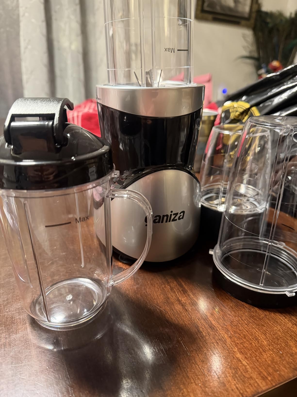 Ganiza Smoothie Blender, 900W Blenders Shakes and Smoothies, 15-Piece Personal Blender and Grinder Combo customer photo 2