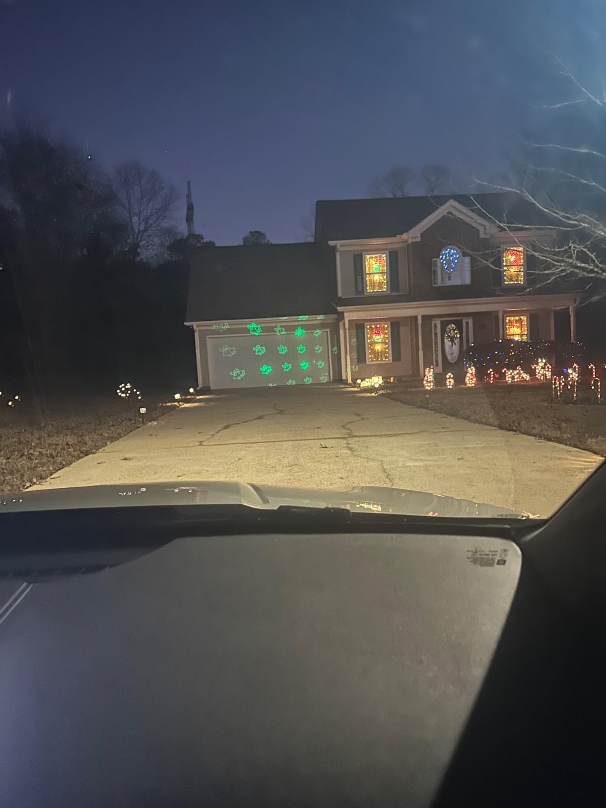 Brighter Christmas Projector Lights Outdoor, Laser Light Projector with Remote, 8 Patterns Light Show Holiday Projector, Waterproof Christmas Decorations for Outside, Garden, Party, Home Decor customer photo 1