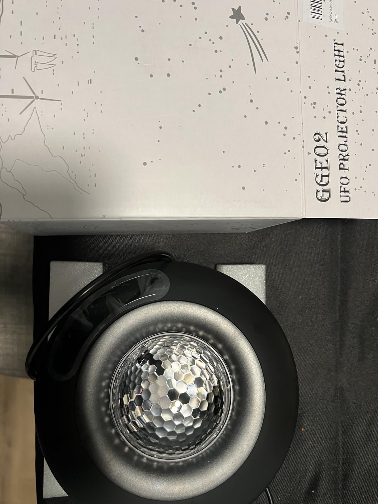 LooEooDoo Star Projector, Galaxy Starry Projection Lamp, Bluetooth Speaker Aurora Lighting with Timer and Remote Control, LED Sky Night Light for Kids Bedroom, Gaming Decor, Home Theater, Ceiling customer photo 2