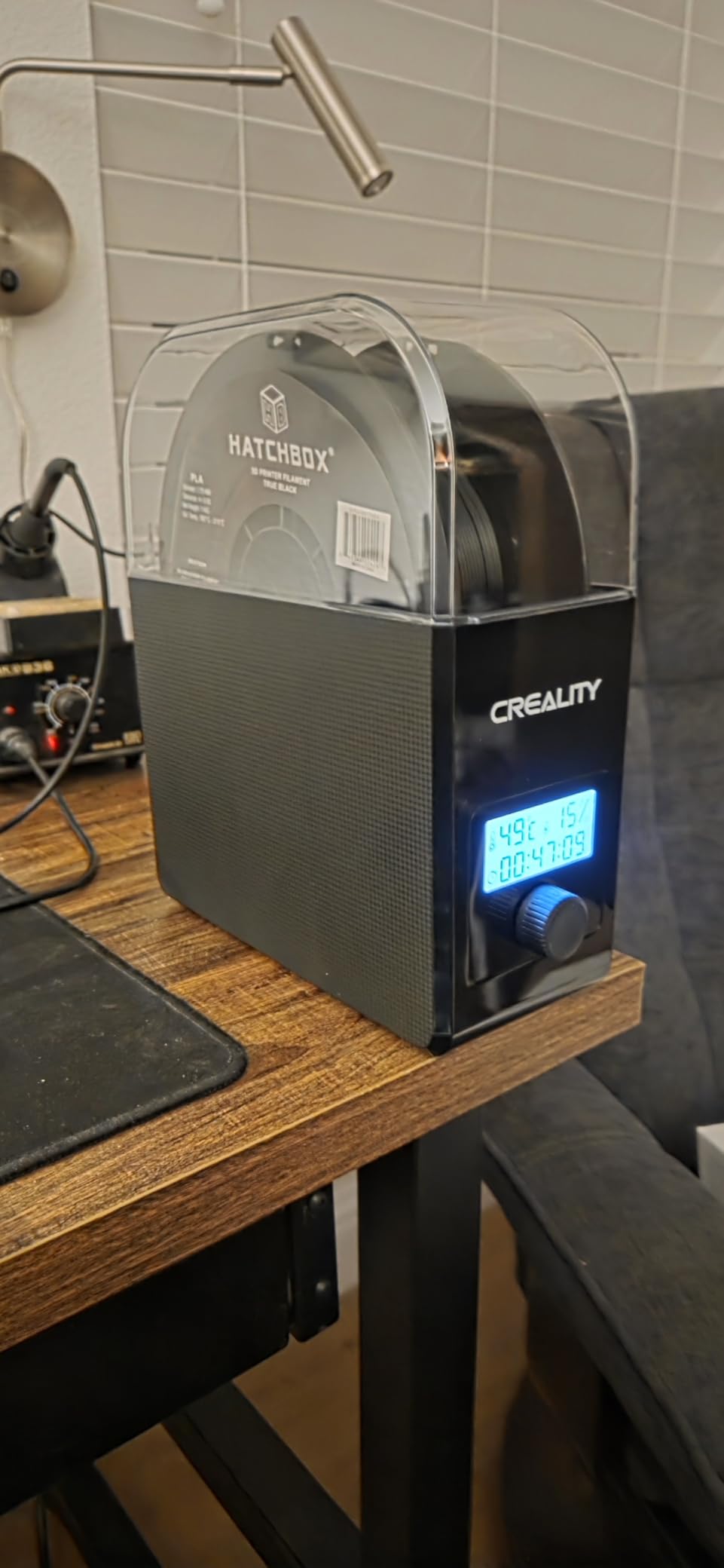 Creality Filament Dryer Box Pro, Upgraded 360° Heating with Fan, Dust & Moisture-Proof Storage, 3D Printer Filament Spool Holder, Dehydrator for 1.75mm/2.85mm PLA PETG ABS TPU customer photo 2