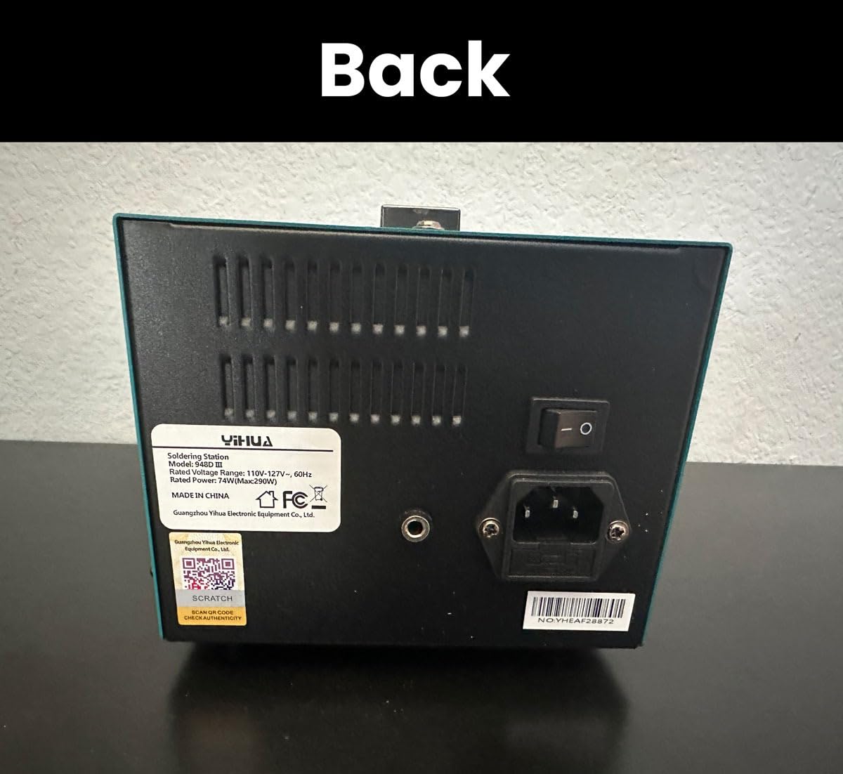 YIHUA 948D III Soldering Iron Desoldering Station Kit with Upgraded Desolder Tool, 110W EVO Solder Iron, Vacuum Pump, 3 Desoldering Nozzles, with Automatic Shutdown, Sleep Mode Functions. customer photo 2