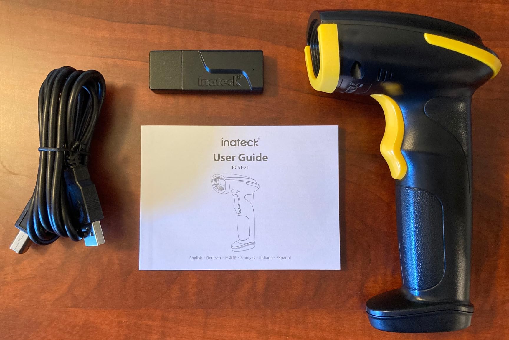 Inateck 1D Barcode Scanner, Wireless Bluetooth Handheld, 2000mAh Battery customer photo 1